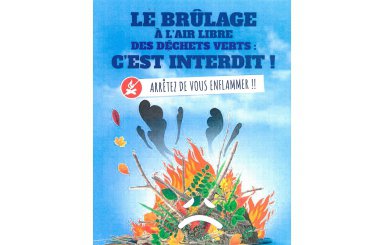Interdiction totale et permanente pour les particuliers de faire du feu