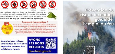 Préfecture : Plaquette les usages du feu