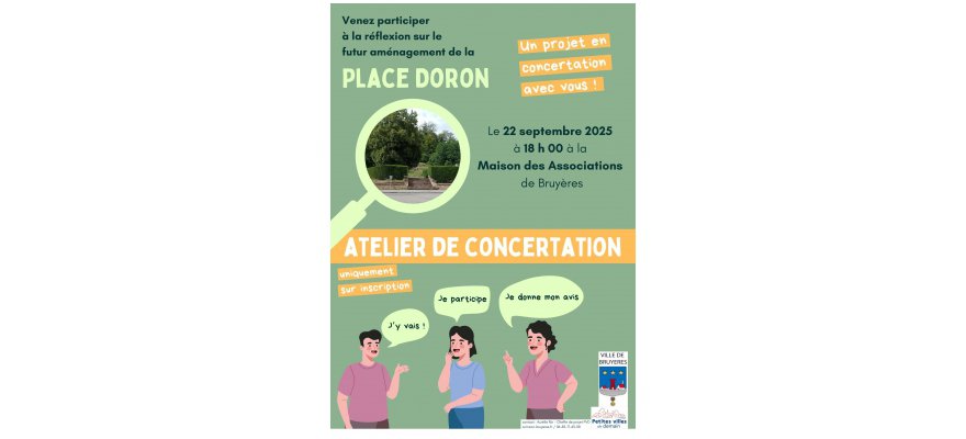 Atelier de concertation : place Doron