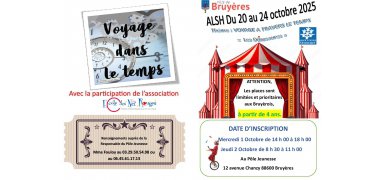 Activité service jeunesse 20 au 24 octobre