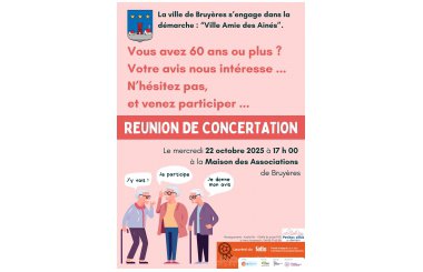 Bruyères devient une « Ville amie des ainés »