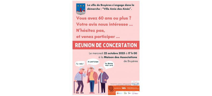 Bruyères devient une « Ville amie des ainés »
