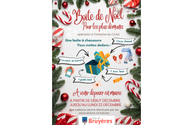 Boites de noël pour les plus démunis
