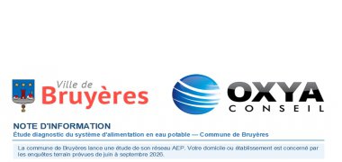 Enquête de diagnostic du système d'alimentation en eau potable