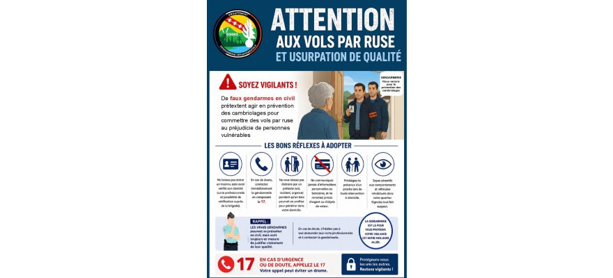 Gendarmerie : Vigilance faux gendarmes