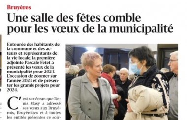 Article de presse : voeux de la municipalité