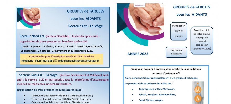 plaquette d'information 2023 aide aux aidants
