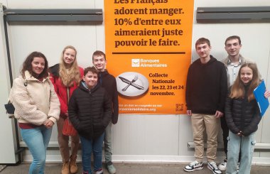Visite du CDJ Bruyères à la Banque Alimentaire 88 - MÉDIA