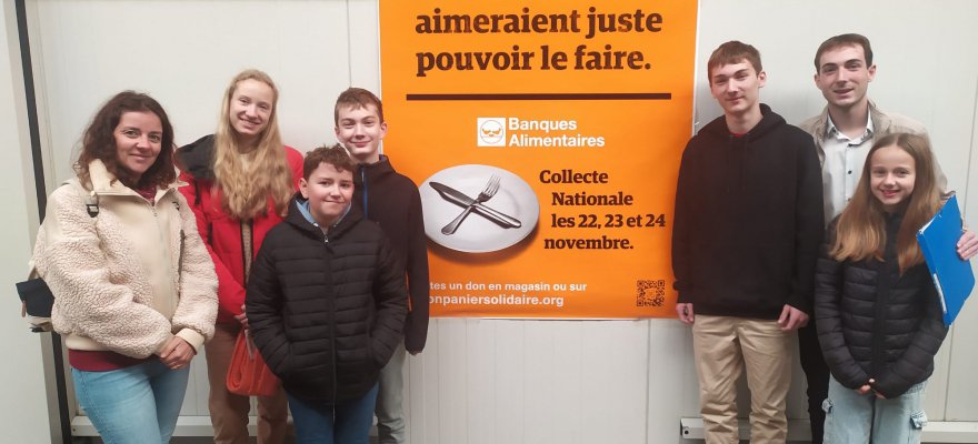 Visite du CDJ Bruyères à la Banque Alimentaire 88 - MÉDIA