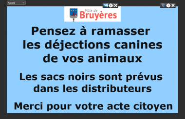 Déjéctions canines