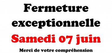 fermeture médiathèque samedi 07 juin 2025