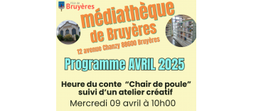 Programme médiathèque : avril 2025