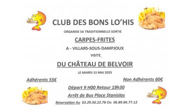 VOYAGE DES BONS LO'HIS - CARPES-FRITES 13 MAI 2025