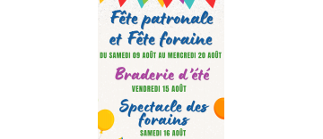 Fête foraine et patronale et Braderie d'été