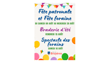 Fête foraine et patronale et Braderie d'été
