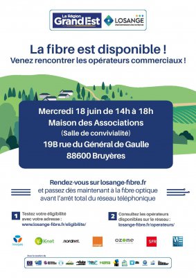 Losange : Permanence opérateur du 18 juin à Bruyères