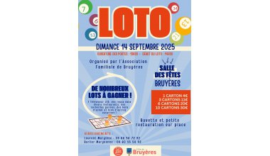 Loto de l'association familiale