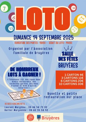 Loto de l'association familiale
