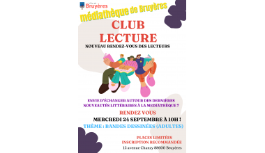 Club lecture BD médiathèque