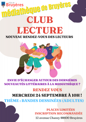 Club lecture BD médiathèque