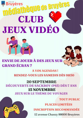 Club Jeux vidéo médiathèque