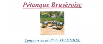 Pétanque Bruyèroise : concours au profit du téléthon