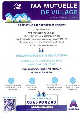 Permanence Mutuelle de village à Bruyères
