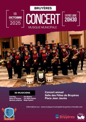 Concert Musique Municipale de Bruyères