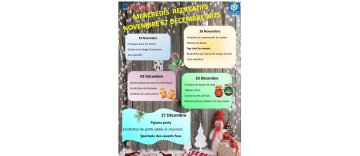 Mercredi récréatifs Novembre-Décembre