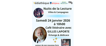 Café littéraire avec Gilles LAPORTE