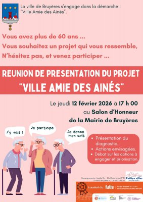 Réunion de présentation : Ville amie des ainés
