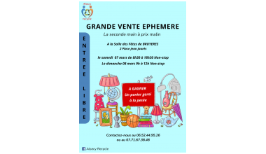 Grande Vente Ephemère Alsecy recycle