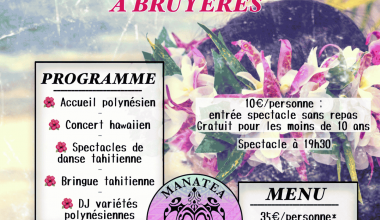 Diner spectacle : danses de Tahiti à Bruyères