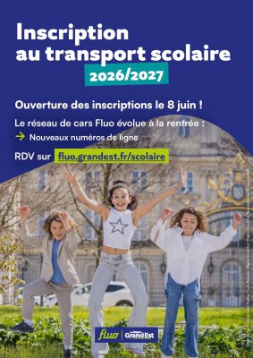 Rentrée scolaire 2026/2027 - Inscription site Fluo