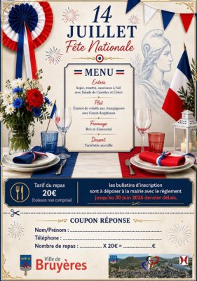 Repas Républicain du 14 Juillet 2026