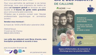 Cafés des aidants par l'ADMR