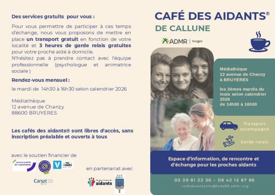Cafés des aidants par l'ADMR