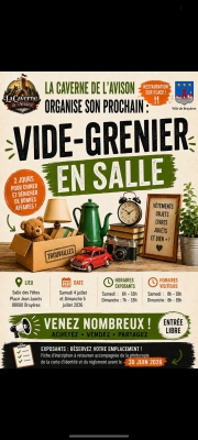 Vide Grenier en salle par la Caverne de l'Avison