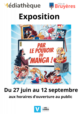 Exposition "Par le pouvoir du manga" à la médiathèque
