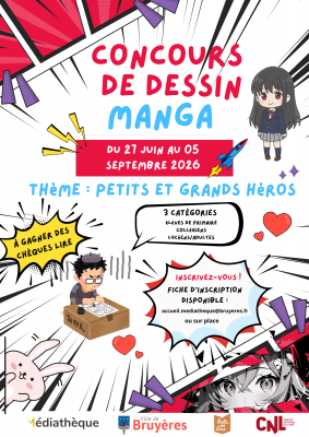 Concours de dessin manga de la médiathèque