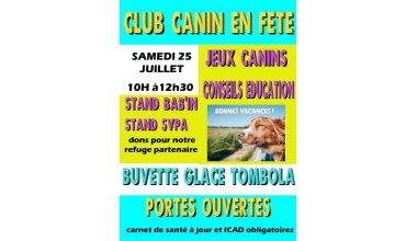 Porte ouverte au club canin