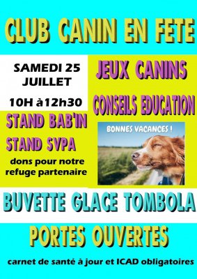 Porte ouverte au club canin
