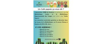 Cafés papote à la Médiathèque par l'ADMR