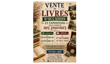 Vente de livres & exposition : EHPAD les Jardins Fleuris
