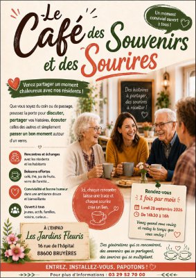 Café des souvenirs et des sourires : EHPAD les Jardins Fleuris