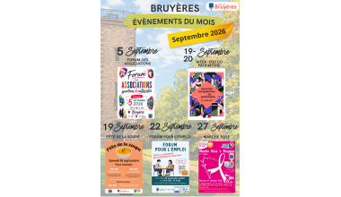 Programme du mois : septembre 2026