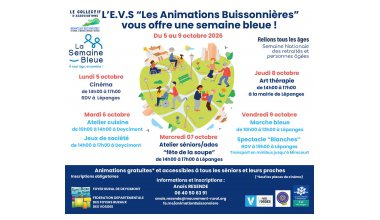 Semaine Bleue 2026 – Diffusion du programme